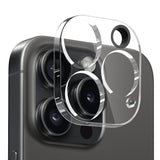 NORTHJO iPhone 15 Pro Max 3-i-1 Beskyttelsessett med Støtdempende Fleksibelt Plast Deksel & Skjermbeskytter i Herdet Glass & Kameralinseglass - Gjennomsiktig