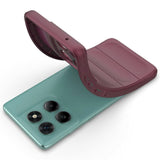 EIDERWOOD Motorola Edge 60 Fusion Fleksibelt Plast Deksel - Mørkrød