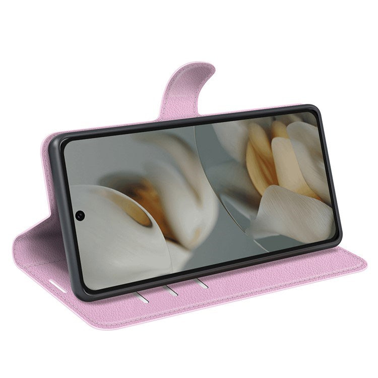 EIDERWOOD Google Pixel 10 Pro XL Kunstskinn Flip Deksel m. Kortholder & Ståfunksjon - Rosa