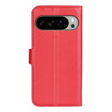 EIDERWOOD Google Pixel 10 Pro XL Kunstskinn Flip Deksel m. Kortholder & Ståfunksjon - Rød