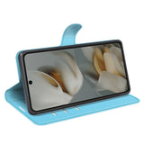 EIDERWOOD Google Pixel 10 Pro XL Kunstskinn Flip Deksel m. Kortholder & Ståfunksjon - Blå