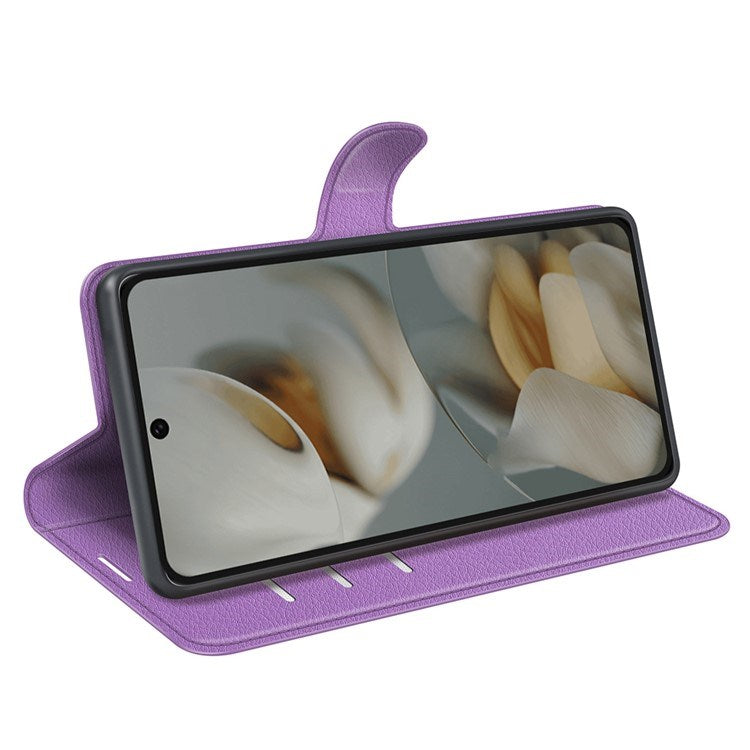 EIDERWOOD Google Pixel 10 Pro XL Kunstskinn Flip Deksel m. Kortholder & Ståfunksjon - Lilla