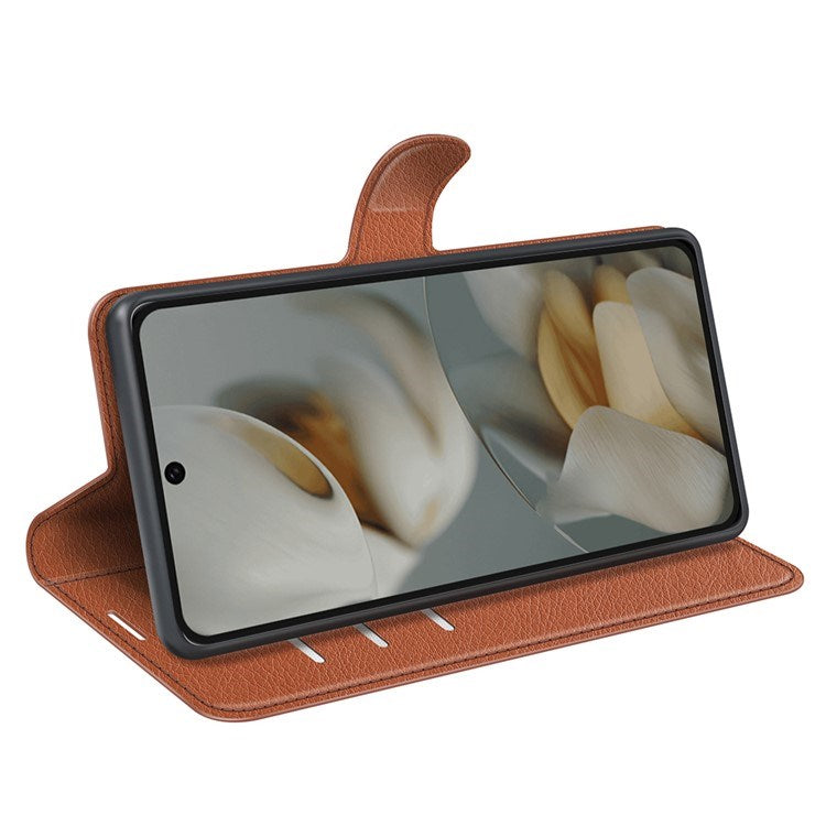 EIDERWOOD Google Pixel 10 Pro XL Kunstskinn Flip Deksel m. Kortholder & Ståfunksjon - Brun