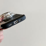 EIDERWOOD iPhone 16 Pro Retro Kamera Deksel med Skulderstropp – Svart