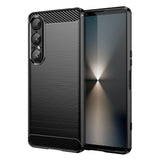 EIDERWOOD Sony Xperia 1 VII Brushed Carbon Deksel - Svart