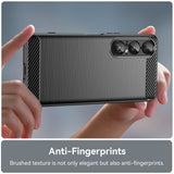 EIDERWOOD Sony Xperia 1 VII Brushed Carbon Deksel - Svart