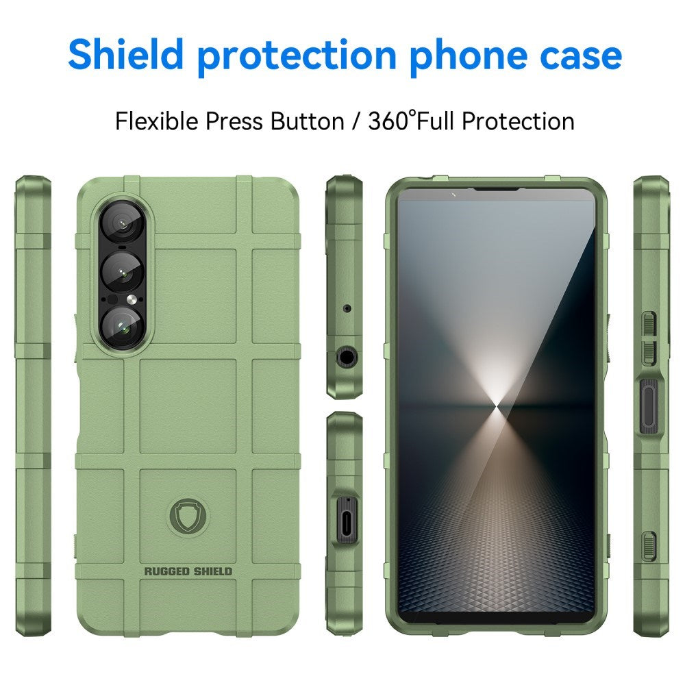 EIDERWOOD Sony Xperia 1 VII Rugged Shield Håndverker Deksel - Grønn