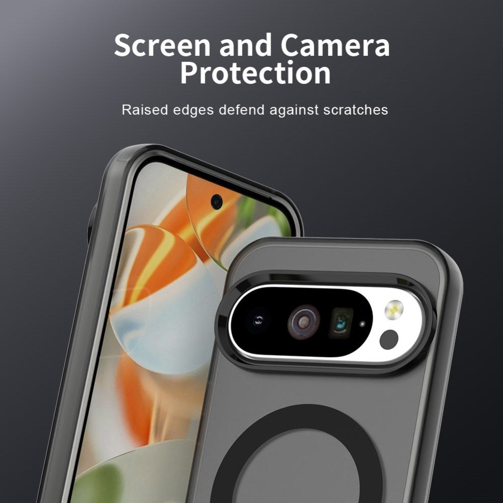 EIDERWOOD Google Pixel 10 / 10 Pro Hybrid Plast Deksel - MagSafe Kompatibel - Gjennomsiktig / Svart