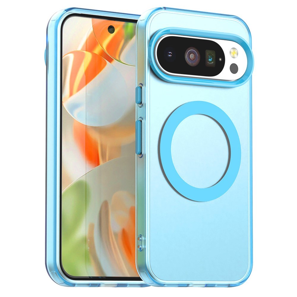 EIDERWOOD Google Pixel 10 / 10 Pro Hybrid Plast Deksel - MagSafe Kompatibel - Gjennomsiktig / Blå