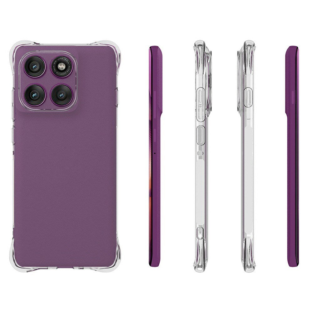 EIDERWOOD Motorola Edge 60 Pro Deksel med Forsterkede Hjørner - Fleksibel Plast - Gjennomsiktig