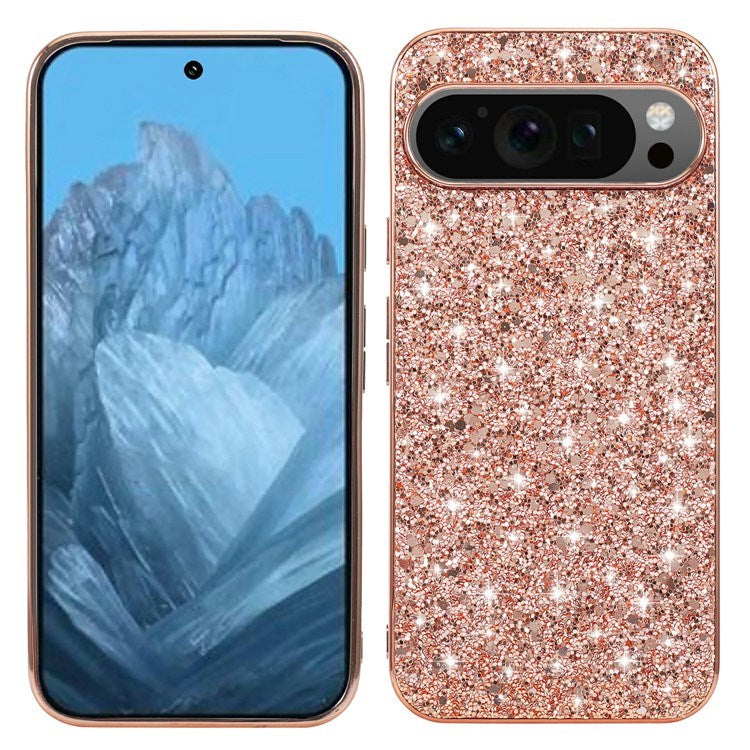EIDERWOOD Google Pixel 10 / 10 Pro Glitter Deksel - Rose Gold