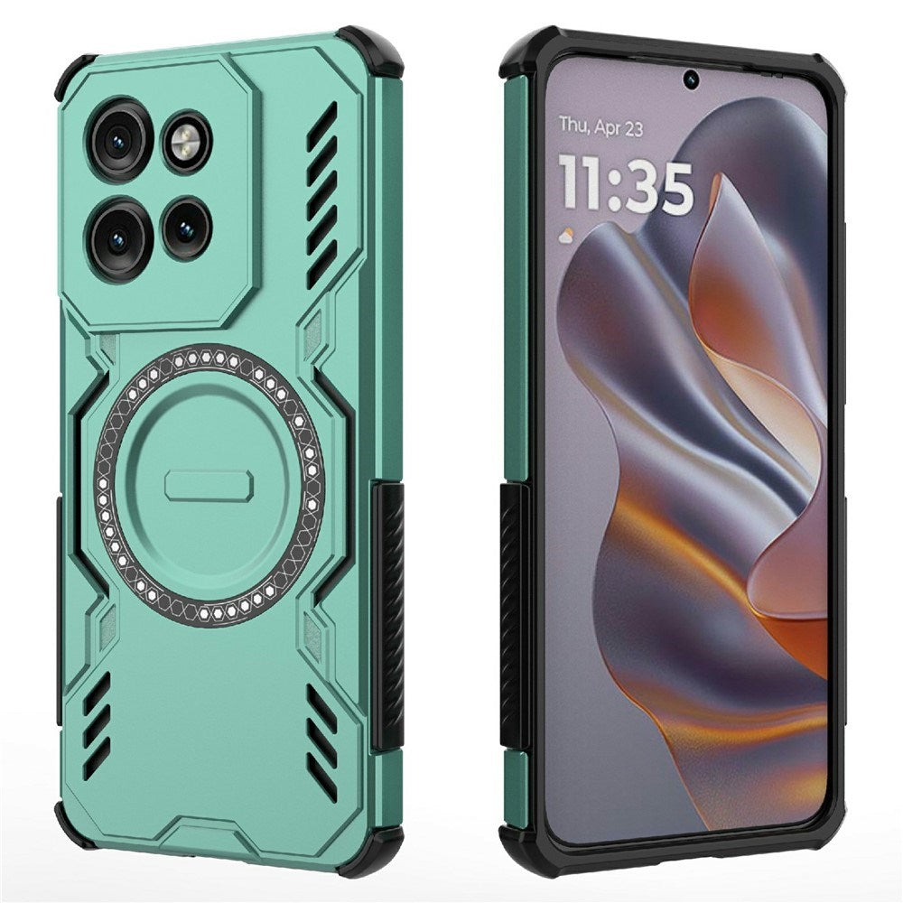 Motorola Edge 60 Neo / Edge 50 Neo / ThinkPhone 25 EIDERWOOD Håndverker Deksel – MagSafe Kompatibelt – Grønn