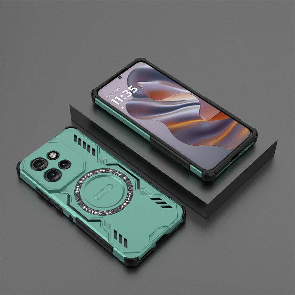 Motorola Edge 60 Neo / Edge 50 Neo / ThinkPhone 25 EIDERWOOD Håndverker Deksel – MagSafe Kompatibelt – Grønn