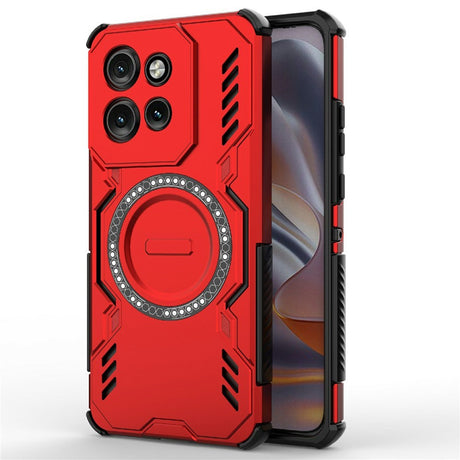 Motorola Edge 60 Neo / Edge 50 Neo / ThinkPhone 25 EIDERWOOD Håndverker Deksel – MagSafe Kompatibelt – Rød