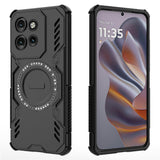 Motorola Edge 60 Neo / Edge 50 Neo / ThinkPhone 25 EIDERWOOD Håndverker Deksel – MagSafe Kompatibelt – Svart