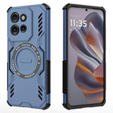 Motorola Edge 60 Neo / Edge 50 Neo / ThinkPhone 25 EIDERWOOD Håndverker Deksel – MagSafe Kompatibelt – Blå