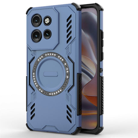 Motorola Edge 60 Neo / Edge 50 Neo / ThinkPhone 25 EIDERWOOD Håndverker Deksel – MagSafe Kompatibelt – Blå