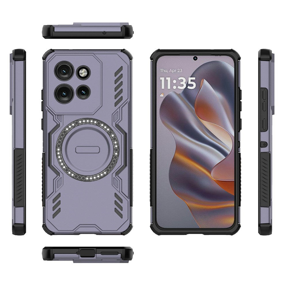 Motorola Edge 60 Neo / Edge 50 Neo / ThinkPhone 25 EIDERWOOD Håndverker Deksel – MagSafe Kompatibelt – Lilla