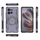 Motorola Edge 60 Neo / Edge 50 Neo / ThinkPhone 25 EIDERWOOD Håndverker Deksel – MagSafe Kompatibelt – Lilla