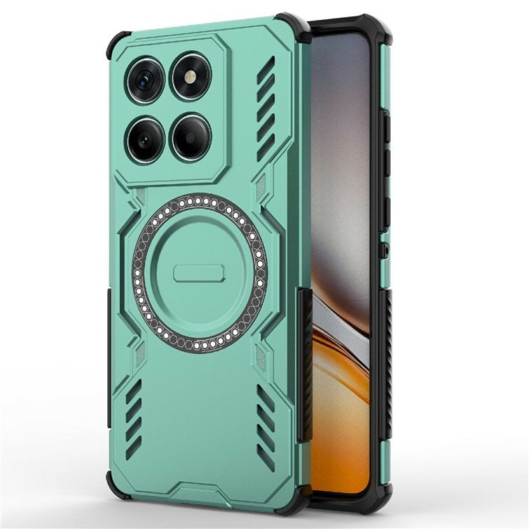 EIDERWOOD Motorola Edge 60 / Edge 60 Fusion Hybrid Plast Deksel m. Varmeavledning - Grønn