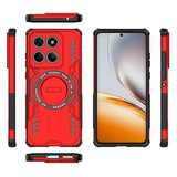 EIDERWOOD Motorola Edge 60 / Edge 60 Fusion Hybrid Plast Deksel m. Varmeavledning - Rød