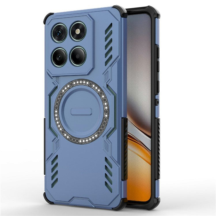 EIDERWOOD Motorola Edge 60 / Edge 60 Fusion Hybrid Plast Deksel m. Varmeavledning - Blå