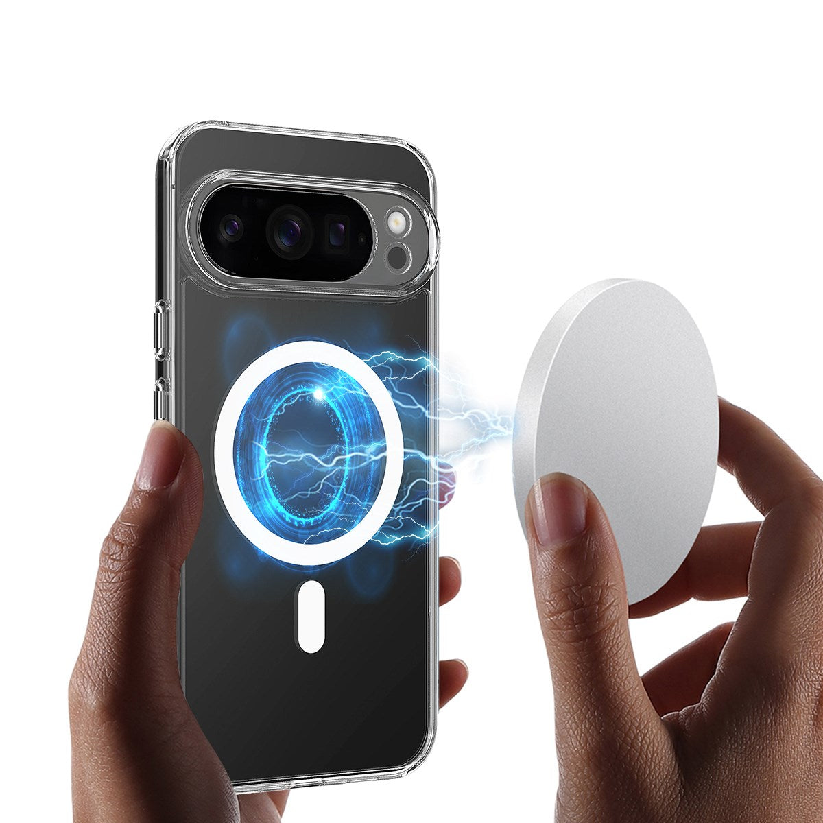 EIDERWOOD Google Pixel 10 Pro XL Hybrid Plast Deksel - MagSafe Kompatibel - Gjennomsiktig