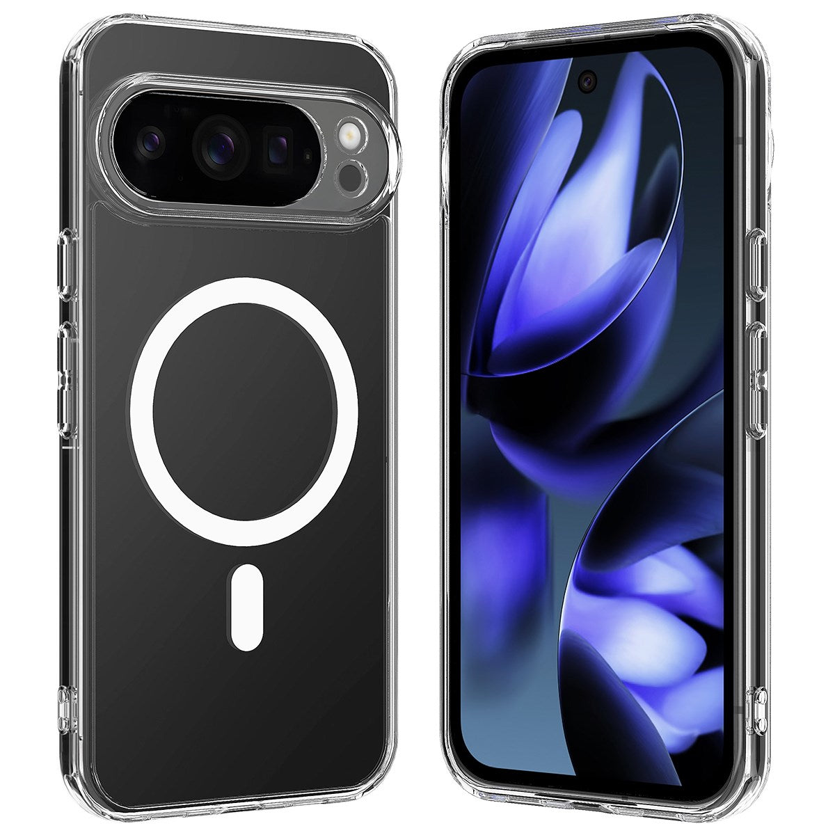 EIDERWOOD Google Pixel 10 Pro XL Hybrid Plast Deksel - MagSafe Kompatibel - Gjennomsiktig