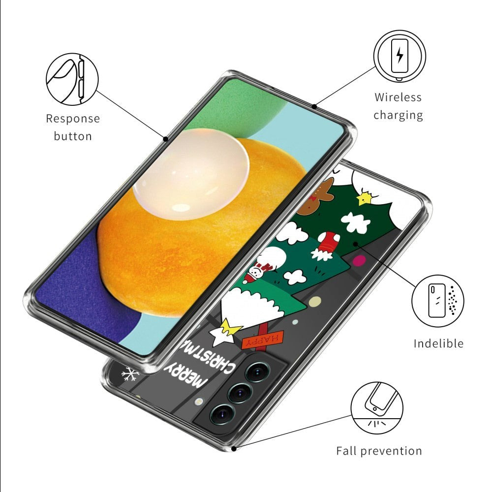 Samsung Galaxy S23 TPU Plast Jul Deksel - Juletræ