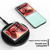 EIDERWOOD Motorola Razr 60 Ultra Hardplast Glitter Deksel – Turkis