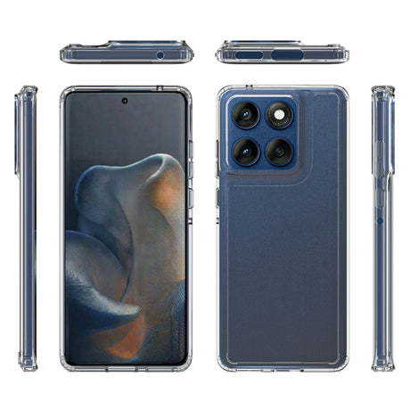 EIDERWOOD Motorola Edge 60 / Edge 60 Fusion Hybrid Plast Deksel - Gjennomsiktig