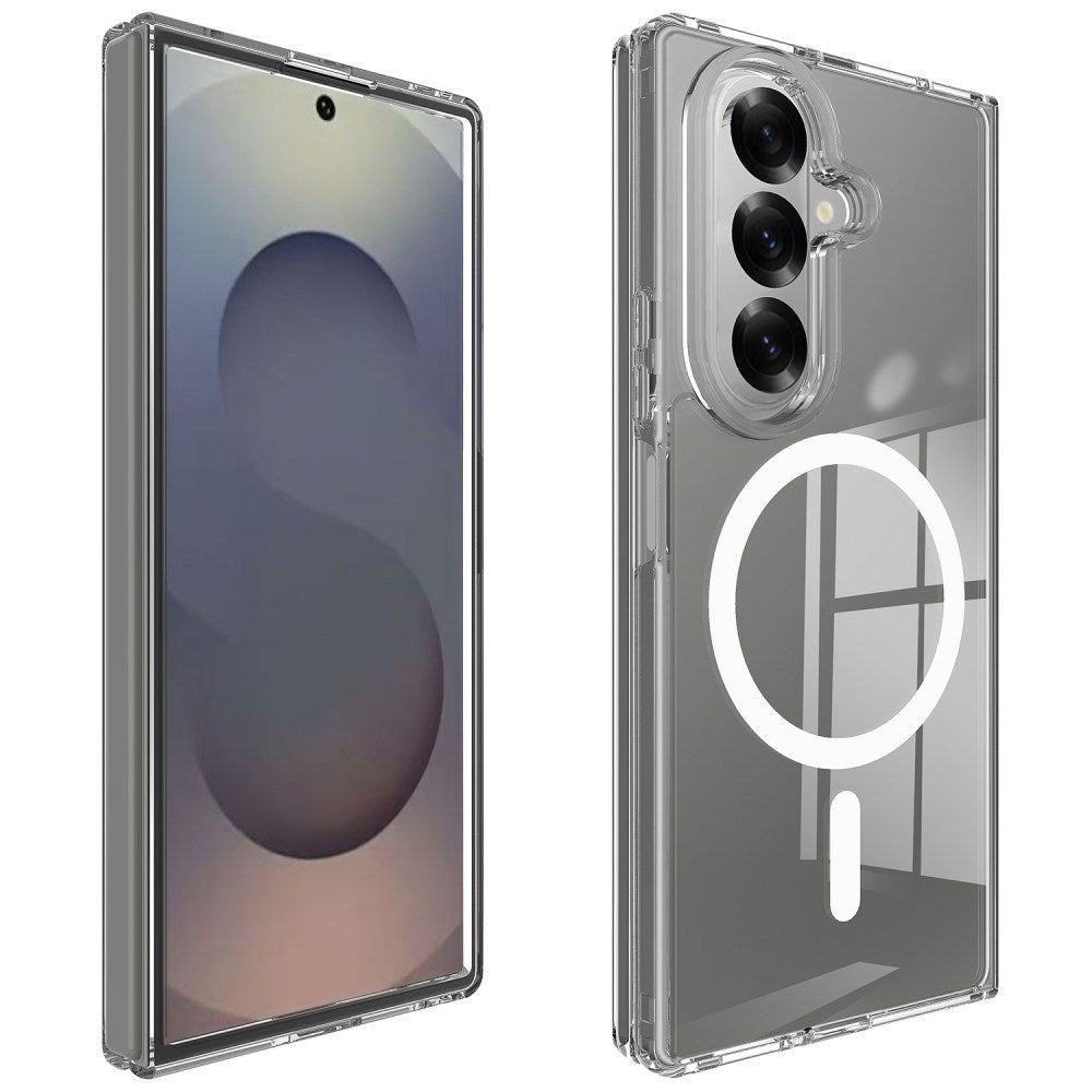 EIDERWOOD Samsung Galaxy Z Fold7 Hybrid Plast Deksel - MagSafe Kompatibel - Gjennomsiktig