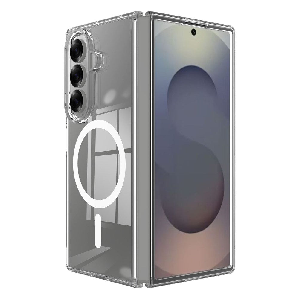 EIDERWOOD Samsung Galaxy Z Fold7 Hybrid Plast Deksel - MagSafe Kompatibel - Gjennomsiktig