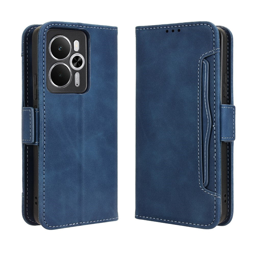 Realme 14 (5G) / 14T (5G) EIDERWOOD Kunstskinn Flip Deksel m. Kortholder – Blå