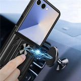 EIDERWOOD Samsung Galaxy Z Flip7 Hybrid Håndverker Deksel m. Kickstand - Svart