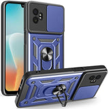 EIDERWOOD Samsung Galaxy Xcover 7 Pro Hybrid Håndverker Deksel med Kickstand & Kameraslider - Blå