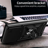 EIDERWOOD Motorola Edge 60 Pro Hybrid Håndverker Deksel m. Magnetisk Kickstand & Cam Slider - Blå