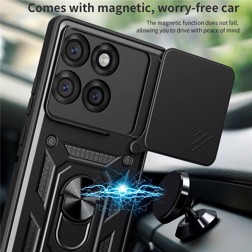 EIDERWOOD Motorola Edge 60 Pro Hybrid Håndverker Deksel m. Magnetisk Kickstand & Cam Slider - Grønn