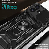 EIDERWOOD iPhone 17 Hybrid Håndverker Deksel m. Kickstand & Cam Slider - Rød