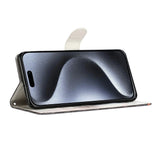 EIDERWOOD iPhone Air Kunstskinn Flip Deksel m. Lommebok & Stropp - Sommerfugl