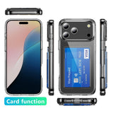 iPhone 18 Pro Max / 17 Pro Max EIDERWOOD Hybrid Plast Deksel m. Kortlomme - Gjennomsiktig