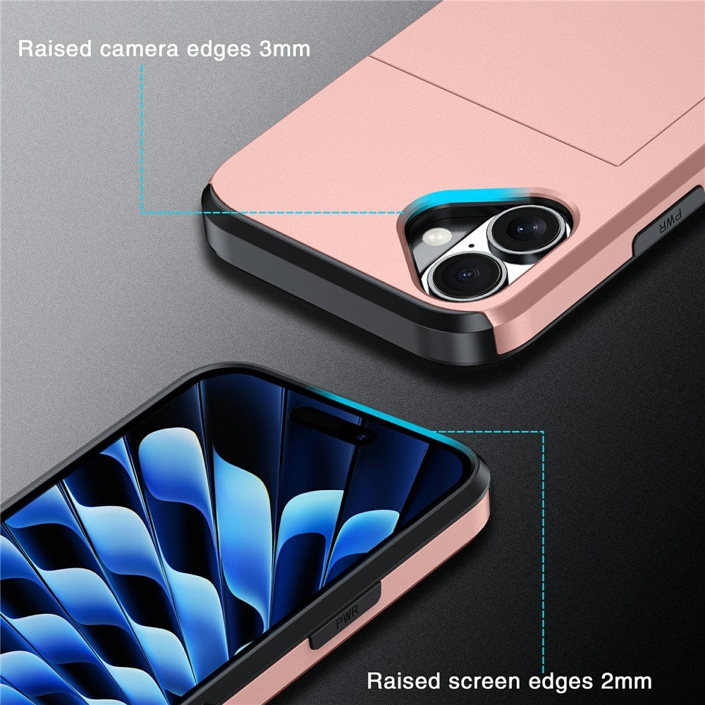 EIDERWOOD iPhone 17 Hybrid Deksel med Kortholder – Svart