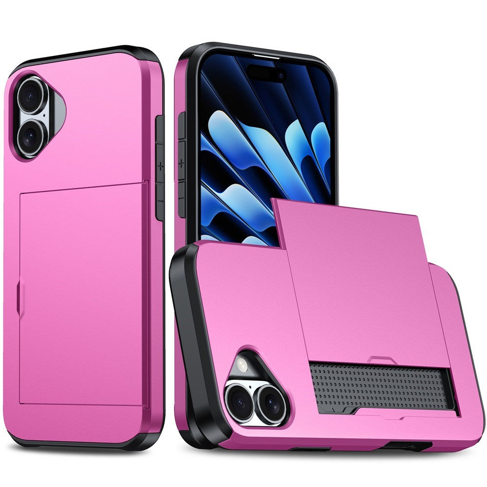 EIDERWOOD iPhone 17 Hybrid Deksel med Kortholder – Rosa