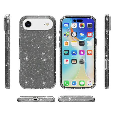 EIDERWOOD iPhone Air Hybrid Plast Deksel - Svart Glitter