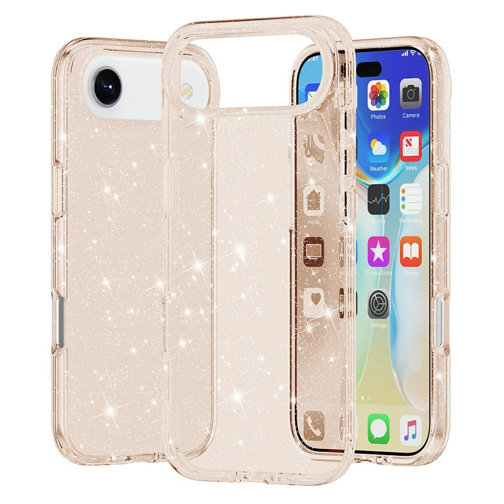EIDERWOOD iPhone Air Hybrid Plast Deksel - Gull Glitter