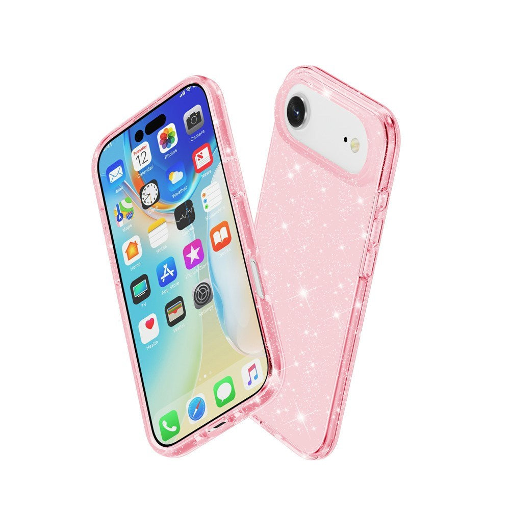 EIDERWOOD iPhone Air Hybrid Plast Deksel - Rosa Glitter