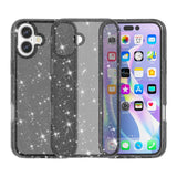 EIDERWOOD iPhone 17 Hybrid Plast Deksel - Svart Glitter