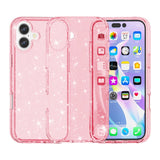 EIDERWOOD iPhone 17 Hybrid Plast Deksel - Rosa Glitter