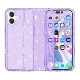 EIDERWOOD iPhone 17 Hybrid Plast Deksel - Lilla Glitter
