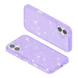 EIDERWOOD iPhone 17 Hybrid Plast Deksel - Lilla Glitter